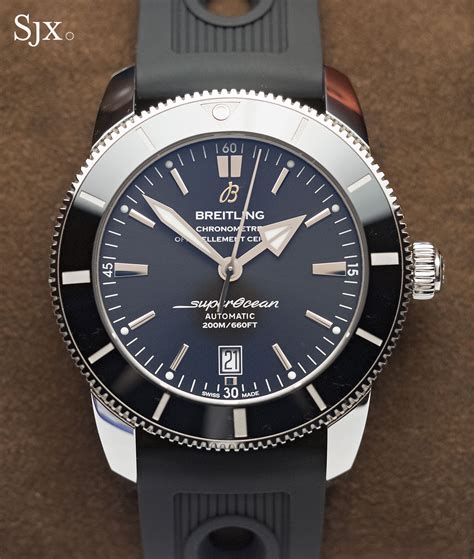 breitling superocean heritage ii 46 black dial|breitling superocean heritage ii 46mm.